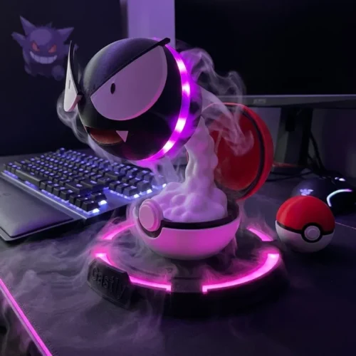Humidificador Pokémon Gastly sobre escritorio 3d lima perú