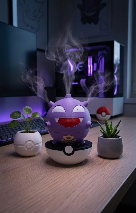 Humidificador pokémon koffing en 3d Lima Perú 4