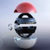 pokebola roja desarmable