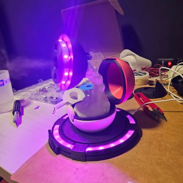 Humidifier Gastly 3D STL Creation Process
