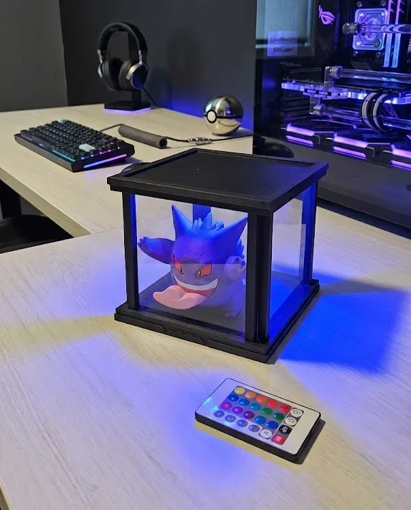 Lámpara led Gastly 3d anime pokémon-3