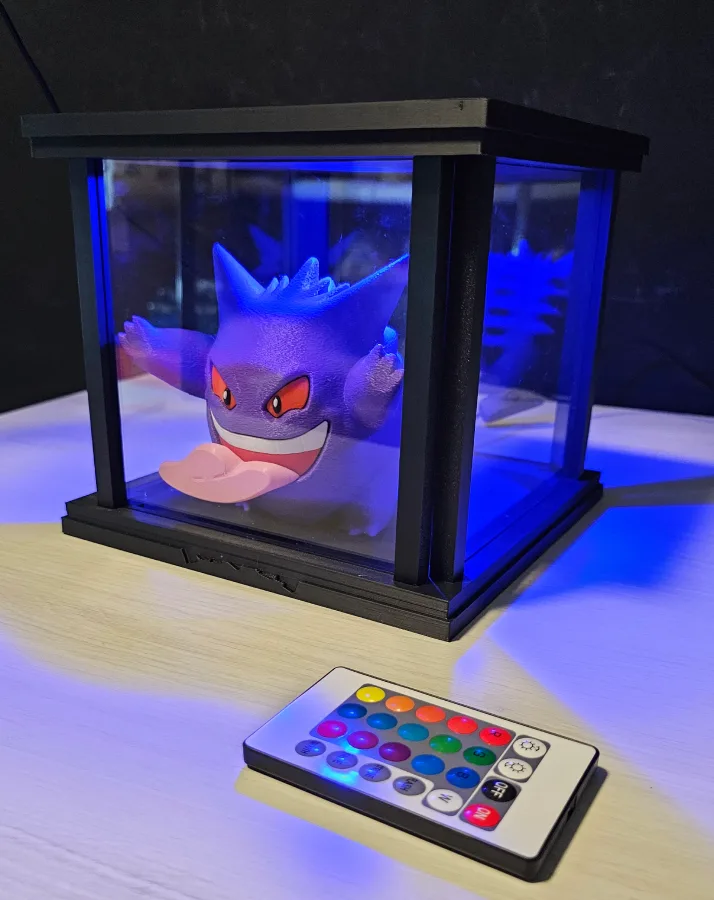 Lámpara led Gastly 3d anime pokémon-4